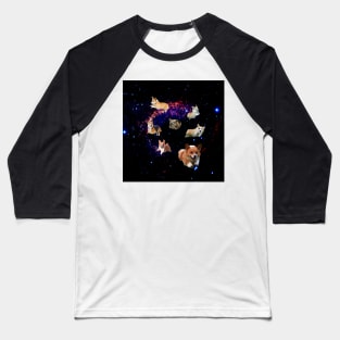 Space Corgis Baseball T-Shirt